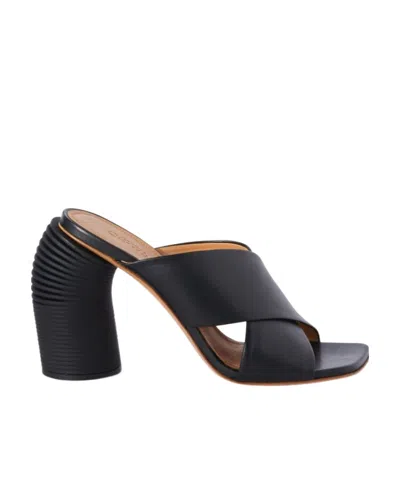 OFF-WHITE OFF-WHITE CROSSOVER STRAP HEELED MULES