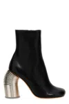 Off-white Silver Spring Ankle Boot In Black