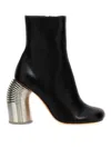 Off-white Silver Spring Ankle Boot In Black