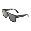 Off-white Springfield Dark Grey Browline Unisex Sunglasses Oeri133 1307 56