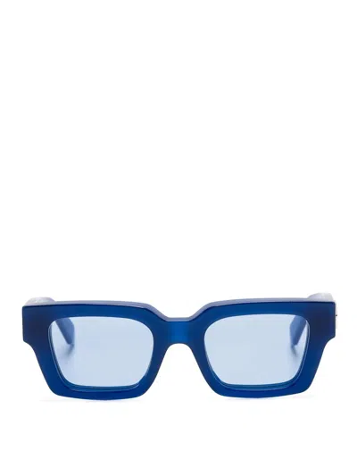 Off-white Square Frame Glasses In Blue