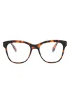 Off-white Square-frame Glasses In Brown
