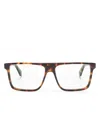 Off-white Square-frame Glasses In Havana Blue Block
