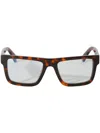 Off-white Square-frame Optical Glasses In Brown
