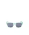 Off-white Square Frame Sunglasses In Blue