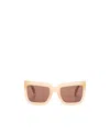 Off-white Square-frame Tinted Sunglasses In Pink