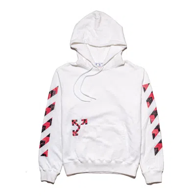 Off-white Squared Arrow Slim Hoodie White Red