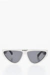 Off-white Squared Gustav Sunglasses With Contrasting Temple In Gray