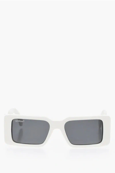 Off-white Squared Milano Sunglasses With Logoed Maxi Rods In Black