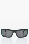 Off-white Squared Prescott Sunglasses With Logoed Rods In Black