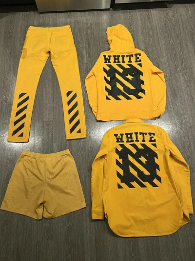 Pre-owned Off-white Ss14 First Season Yellow Outfit