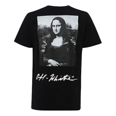 Off-white Ss19 Mona Lisa Print Short Sleeve In Black