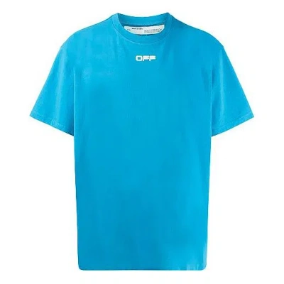 Off-white Ss20 Airport Tape Print For Men Blue