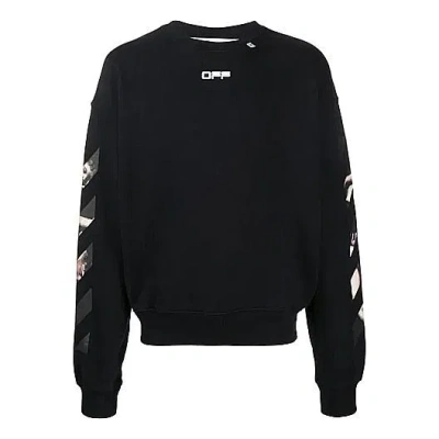 Off-white Ss20 Caravaggio Arrows Mens Sweatshirt In Black