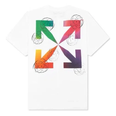 Off-white Ss20 Futura Atoms Colorful Arrows Logo Oversize Short Sleeve