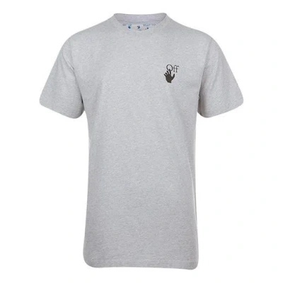 Off-white Ss21 Arrow Short Sleeve Round Neck Version Gray