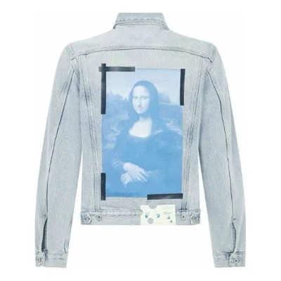 Off-white Ss21 Back Printing Denim Jacket Blue
