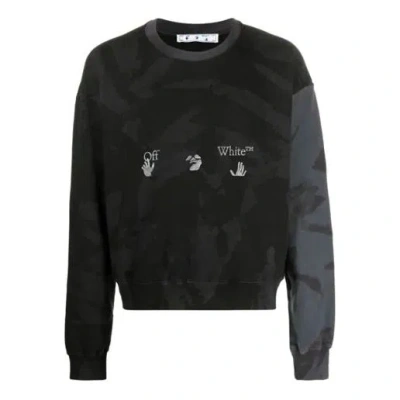 Off-white Ss21 Camouflage Printing Logo Round Neck Black