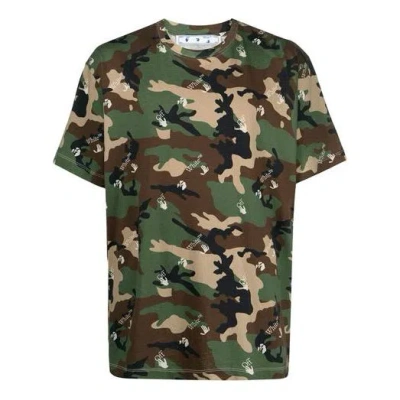 Off-white Ss21 Cozy Camouflage Pattern Short Sleeve Loose Fit Camouflage In Multi