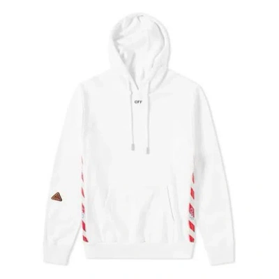 Off-white Ss21 Hooded Logo Printing Long Sleeves Loose Fit White