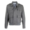 Off-white Ss21 Logo Multiple Pockets Jacket Gray