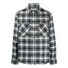 Off-white Ss21 Plaid Long Sleeves Shirt Black