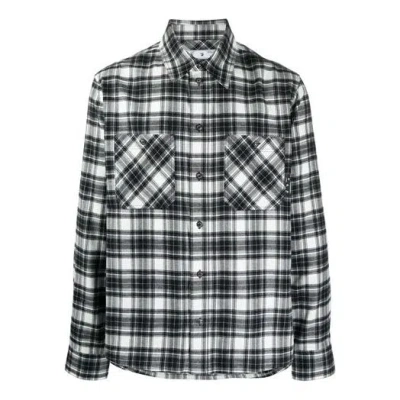 Off-white Ss21 Plaid Long Sleeves Shirt Black