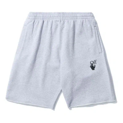 Off-white Ss21 Printing Elastic Waistband Shorts Gray