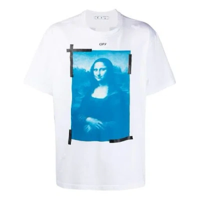 Off-white Ss21 Printing Round Neck Short Sleeve White