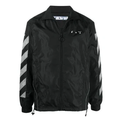 Off-white Ss21 Side Sleeve Stripe Training Jacket Black