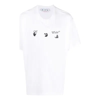 Off-white Ss22 Logo Printing Short Sleeve Loose Fit White T-shirt
