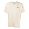 Off-white Ss22 Logo Round Neck Pullover Short Sleeve Loose Fit Khaki In Neutral