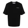 Off-white Ss22 Printing Round Neck Short Sleeve Loose Fit Black In Black
