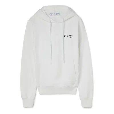 Off-white Ss22 Solid Color Hooded Pullover Long Sleeves Unisex White