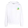 Off-white Arrows-print Cotton Drawstring Hoodie In White