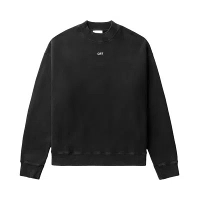 Pre-owned Off-white Stamp Mary Skate Crewneck 'black/white' | Men's Size Xxl