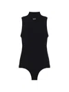 Off-white Off Stamp Ribbed Bodysuit In Black