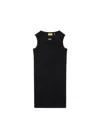 Off-white Off-stamp Ribbed Dress In Black