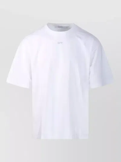 Off-white Stamp Skate Short Sleeve Crewneck T-shirt In White