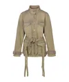 Off-white Woman Denim Outerwear Light Brown Size 0 Cotton In Nude