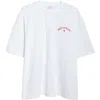 Off-white 'star Arrow' White T-shirt With Maxi Logo Printed On The Back In White - Black