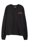 Off-white Black Star Arrow Sweatshirt In Black - White