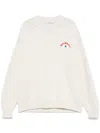 Off-white White Starry Arrow Knit Sweater In White