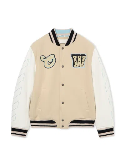 OFF-WHITE STAR LOGO VARSITY JACKET