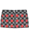 Off-white Printed Star Denim Skirt In Black