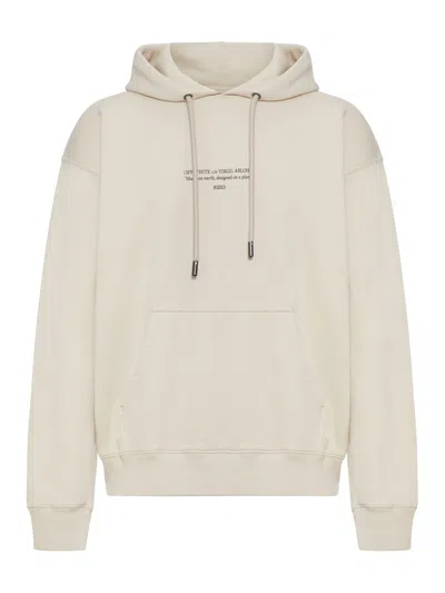 Off-white Statement Skate Hoodie In Neutral