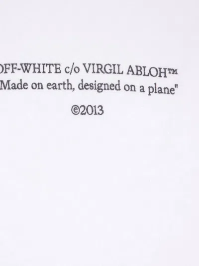 Off-white Off White Statement Skate Hoodie White Black In Multi