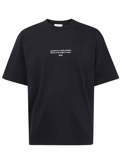 Off-white "statement Skate" Short Sleeves Tee Clothing In Black