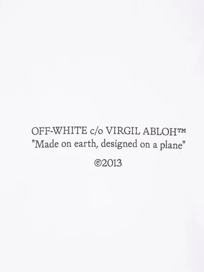 Off-white Statement Skate S/s Tee White - Black In Multi