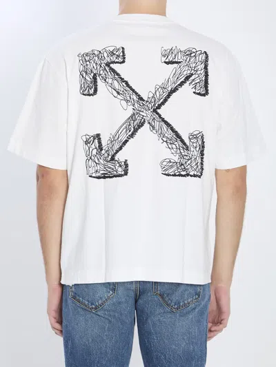 Off-white Statement Skate T-shirt In White